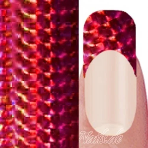 Nail Art Transfer Folie 1,5m - Nail Foil - Magic Red Nagelfolie Nageldesign Folie Tranferfolie Nailart