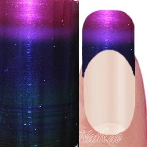 Nail Art Transfer Folie 1,5m - Nail Foil - Rainbow Lines Nagelfolie Nageldesign Folie Tranferfolie Nailart