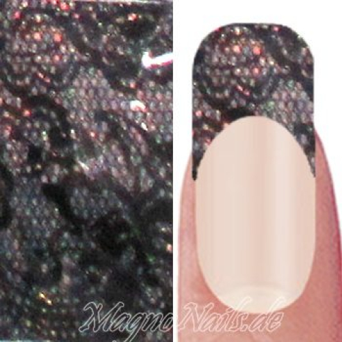 Nail Art Transfer Folie 1,5m - Nail Foil - Silver Lace Nagelfolie Nageldesign Folie Tranferfolie Nailart