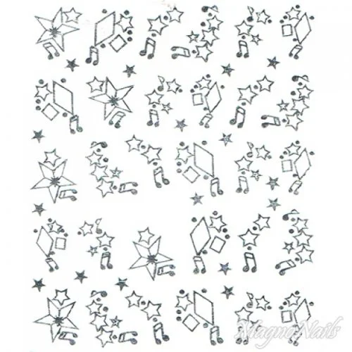 2D Nail Art One Stoke Sticker