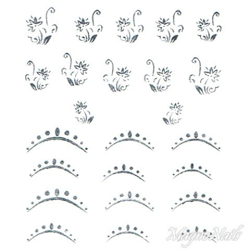 2D Nail Art One Stoke Sticker