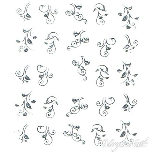 2D Nail Art One Stoke Sticker