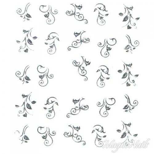 2D Nail Art One Stoke Sticker