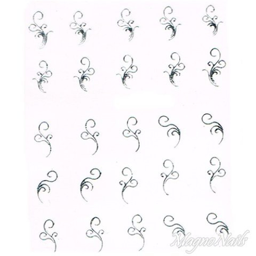 2D Nail Art One Stoke Sticker