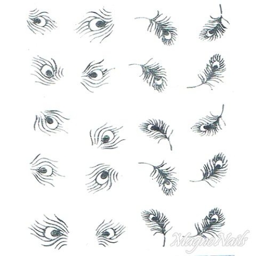 2D Nail Art One Stoke Sticker
