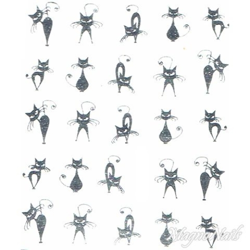2D Nail Art One Stoke Sticker