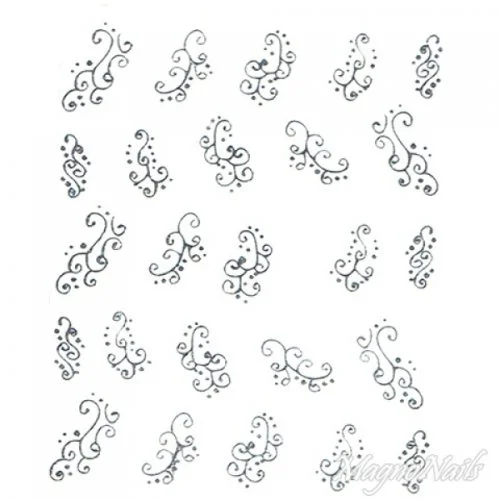 2D Nail Art One Stoke Sticker