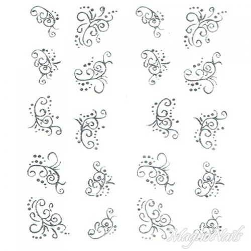 2D Nail Art One Stoke Sticker