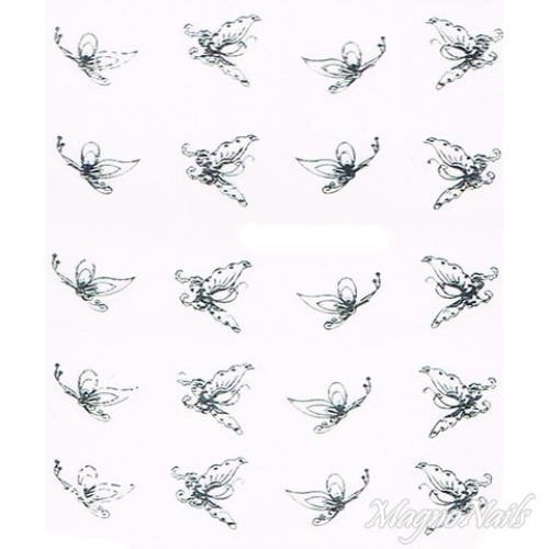 2D Nail Art One Stoke Sticker