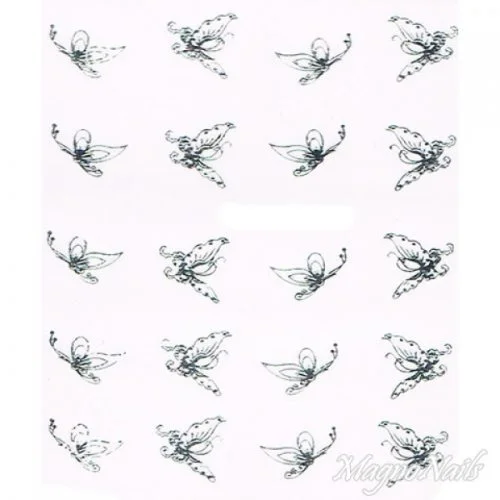 2D Nail Art One Stoke Sticker