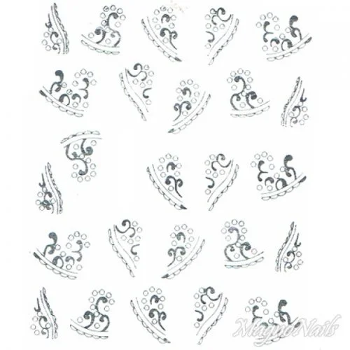2D Nail Art One Stoke Sticker