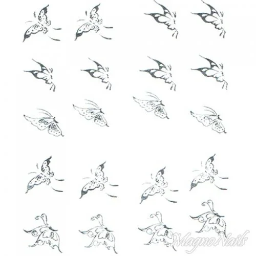 2D Nail Art One Stoke Sticker