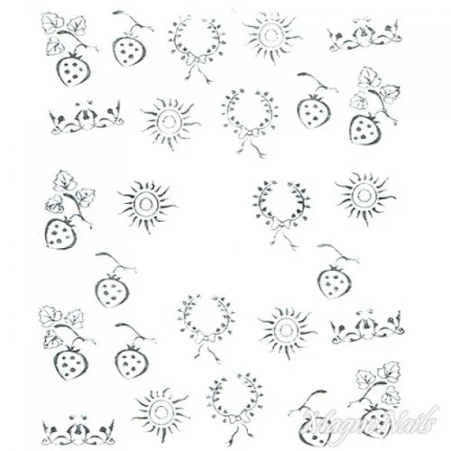 2D Nail Art One Stoke Sticker