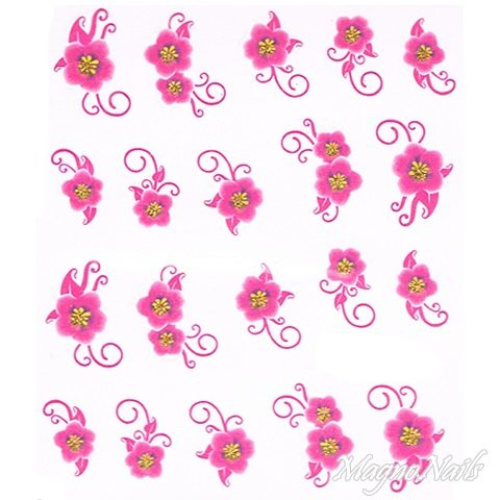 2D Nail Art One Stoke Sticker