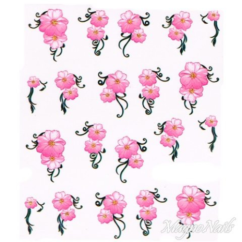 2D Nail Art One Stoke Sticker