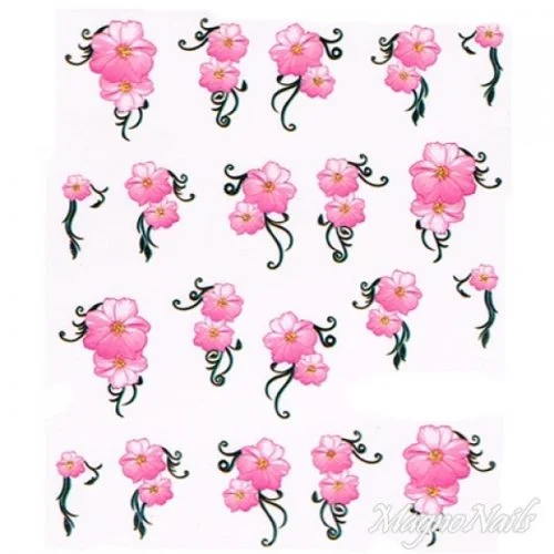 2D Nail Art One Stoke Sticker