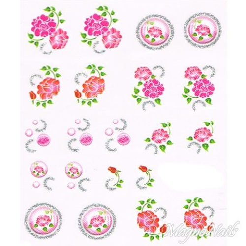 2D Nail Art One Stoke Sticker