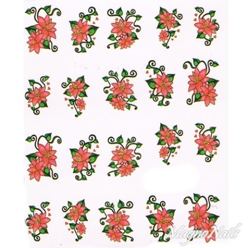 2D Nail Art One Stoke Sticker