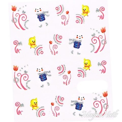 2D Nail Art One Stoke Sticker