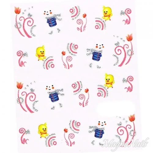 2D Nail Art One Stoke Sticker