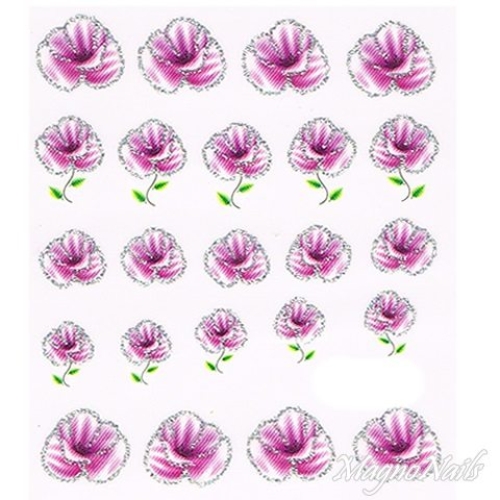 2D Nail Art One Stoke Sticker