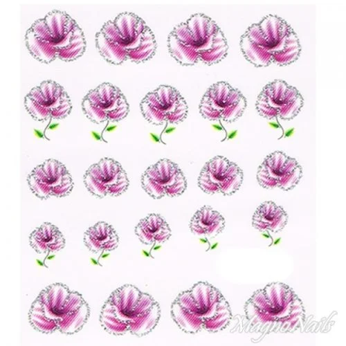 2D Nail Art One Stoke Sticker