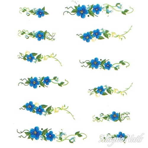 2D Nail Art One Stoke Sticker