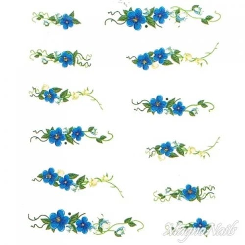 2D Nail Art One Stoke Sticker