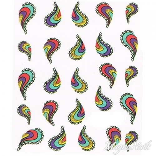 2D Nail Art One Stoke Sticker