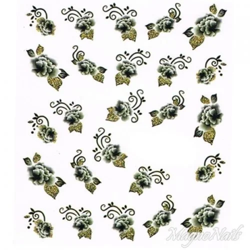 2D Nail Art One Stoke Sticker