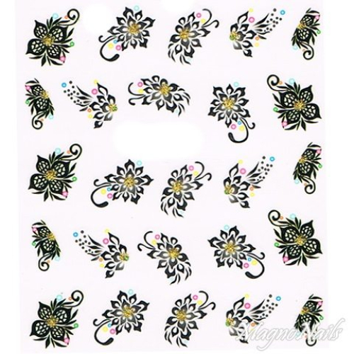 2D Nail Art One Stoke Sticker