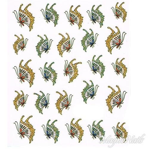 2D Nail Art One Stoke Sticker