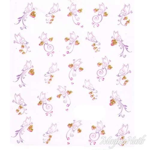 2D Nail Art One Stoke Sticker