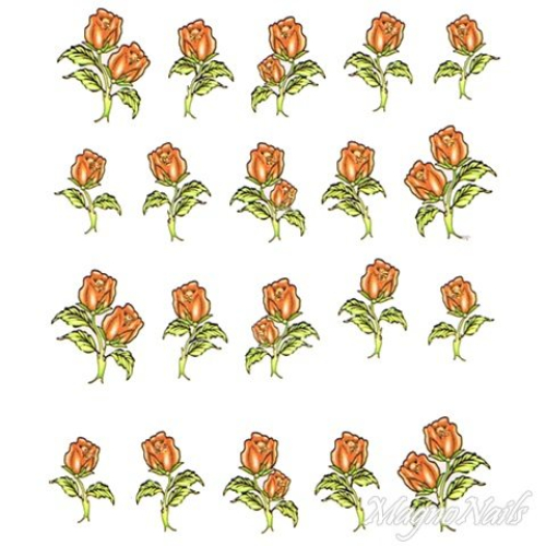 2D Nail Art One Stoke Sticker