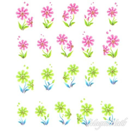 2D Nail Art One Stoke Sticker