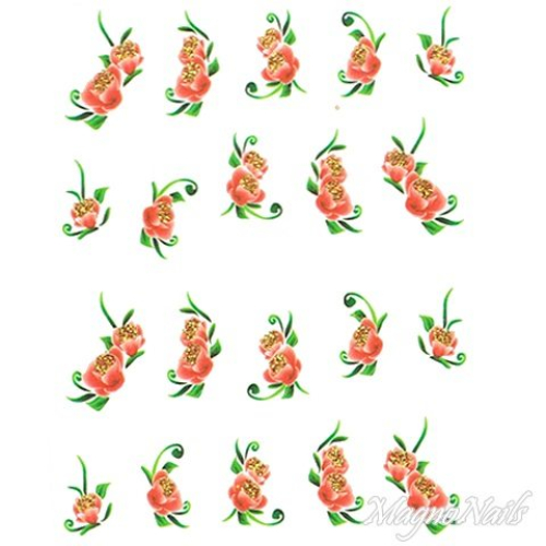 2D Nail Art One Stoke Sticker