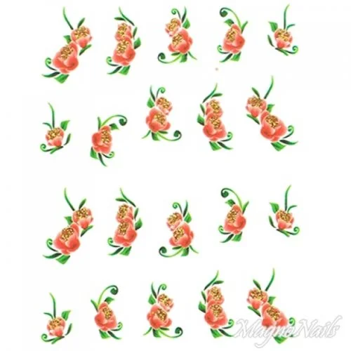 2D Nail Art One Stoke Sticker