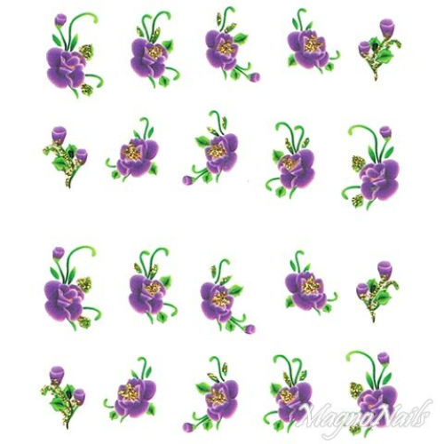 2D Nail Art One Stoke Sticker