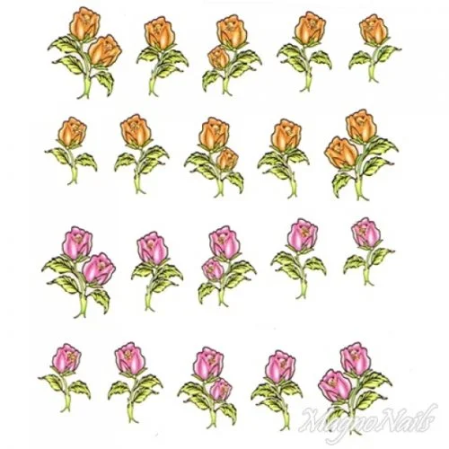 2D Nail Art One Stoke Sticker