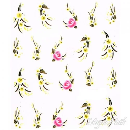 2D Nail Art One Stoke Sticker