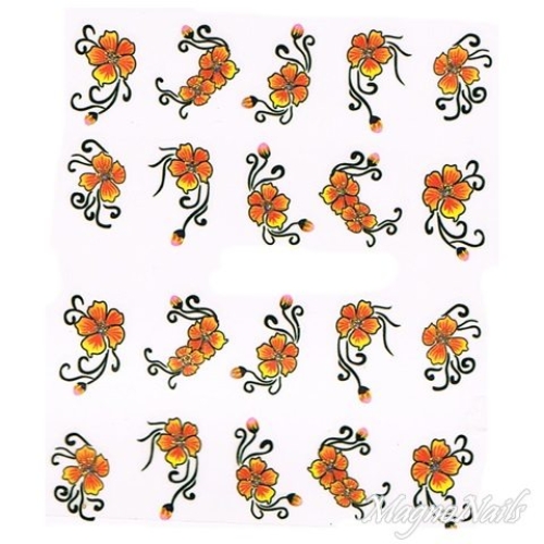 2D Nail Art One Stoke Sticker