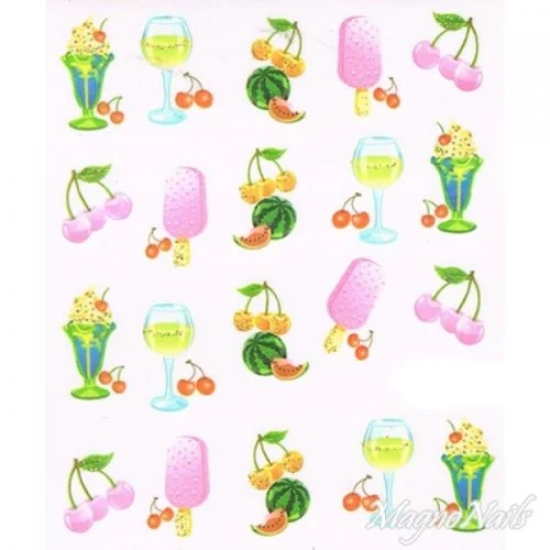 2D Nail Art One Stoke Sticker