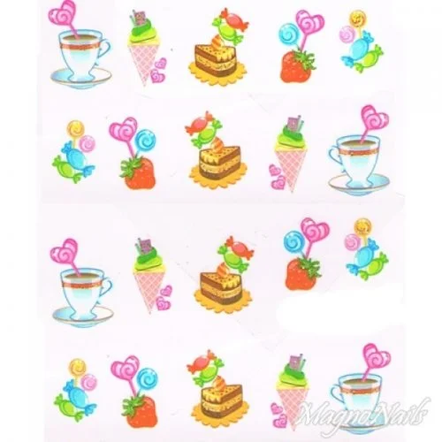 2D Nail Art One Stoke Sticker