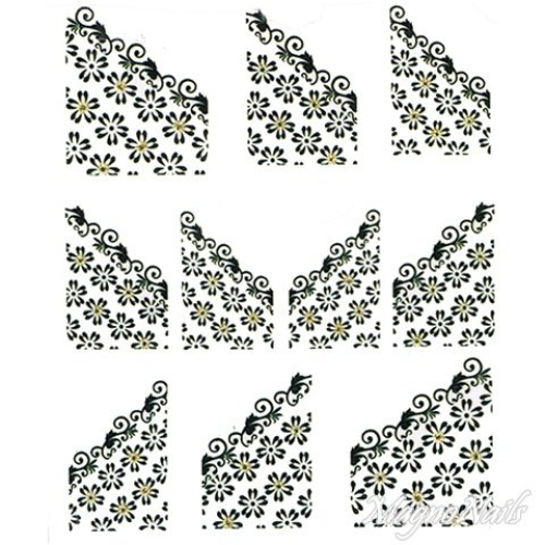 2D Nail Art One Stoke Sticker