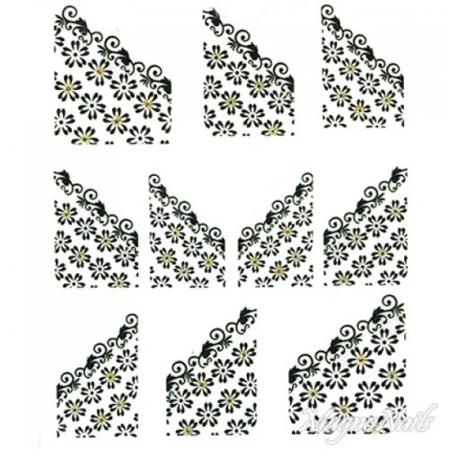 2D Nail Art One Stoke Sticker