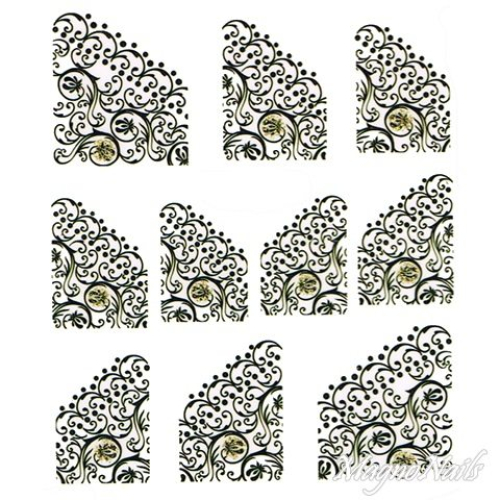 2D Nail Art One Stoke Sticker