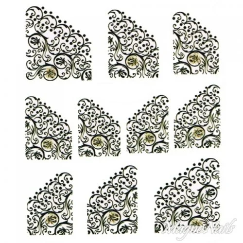 2D Nail Art One Stoke Sticker