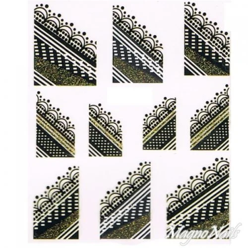 2D Nail Art One Stoke Sticker