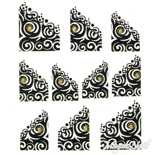 2D Nail Art One Stoke Sticker