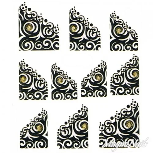 2D Nail Art One Stoke Sticker